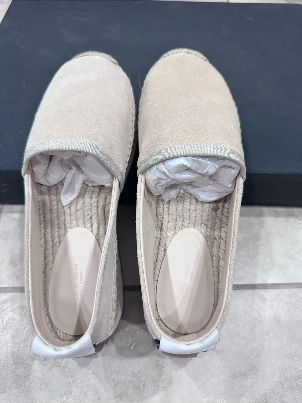 rag & bone Women’s Slip-On Espadrilles - Beige Suede Size 37.5/US 6.5 Brand New - Picture 3 of 7